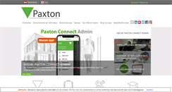Desktop Screenshot of paxton-nl.com