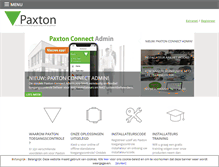 Tablet Screenshot of paxton-nl.com